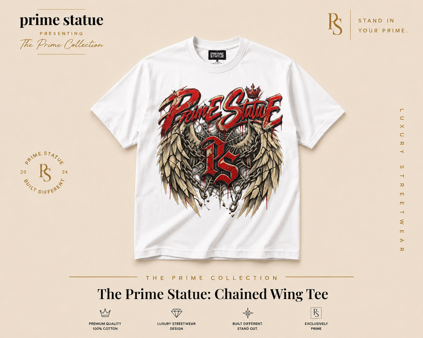 Prime Statue: Chained Wing Tee
