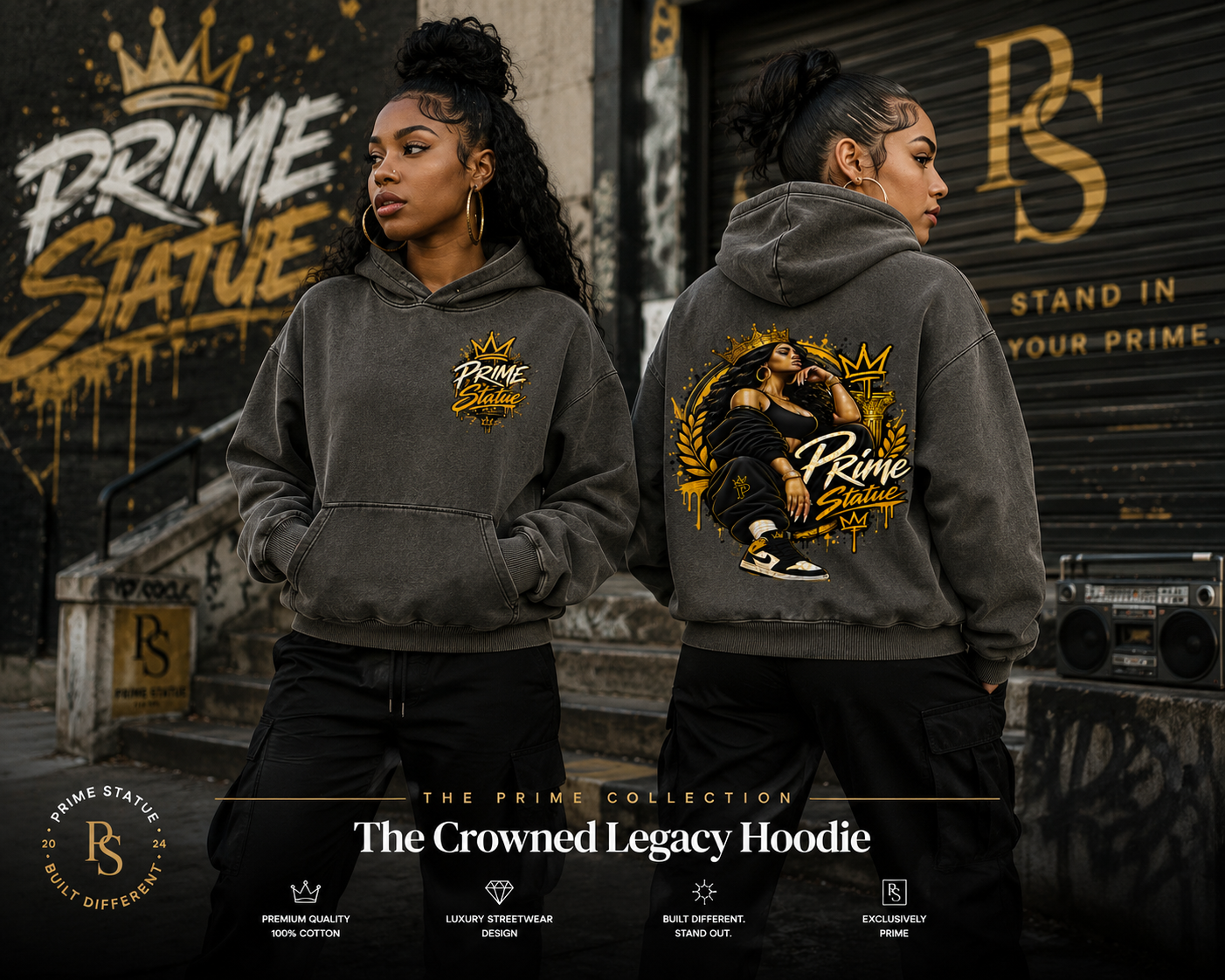 PRIME STATUE: FEMALE CROWN LEGACY HOODIE