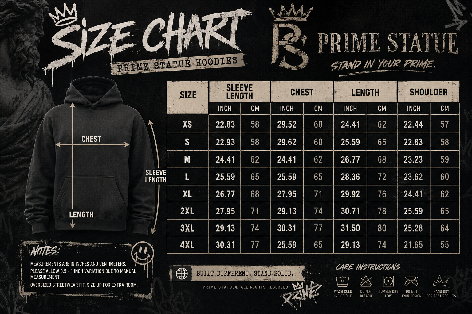 PRIME STATUE: FEMALE CROWN LEGACY HOODIE