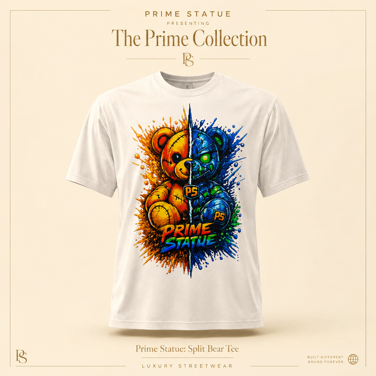 Split Bear Tee