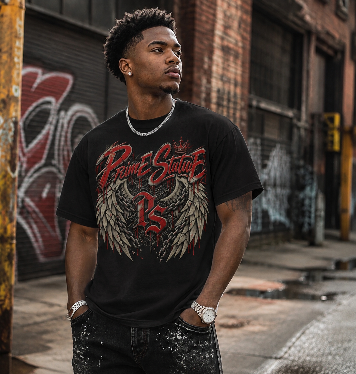Prime Statue: Chained Wing Tee