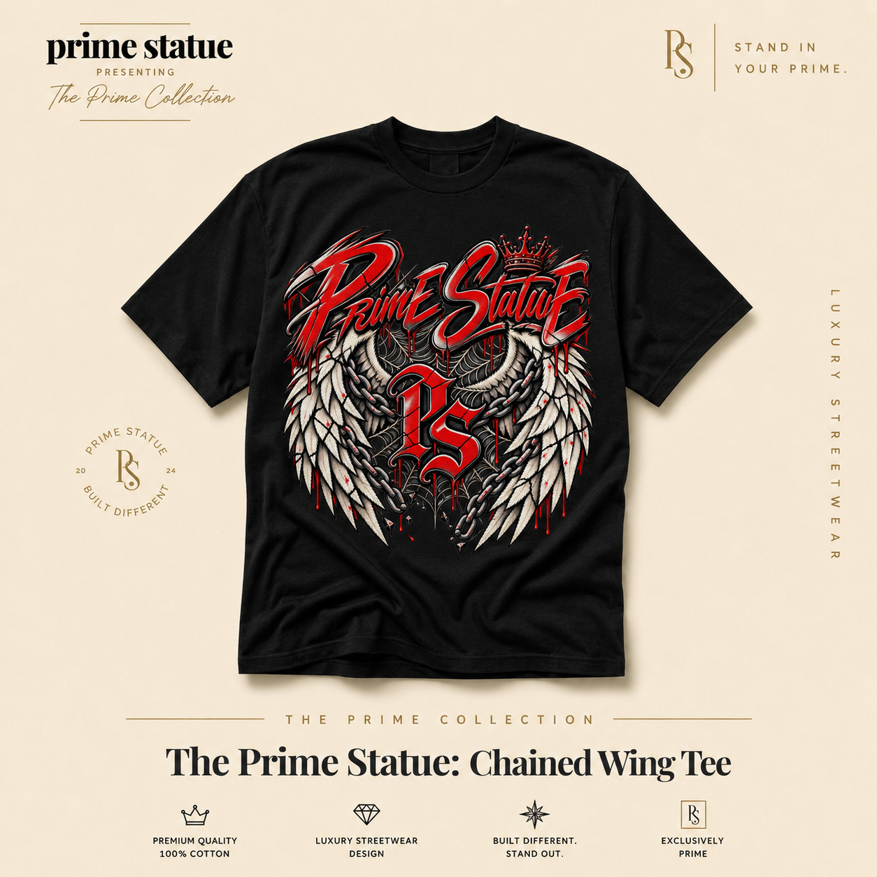 Prime Statue: Chained Wing Tee